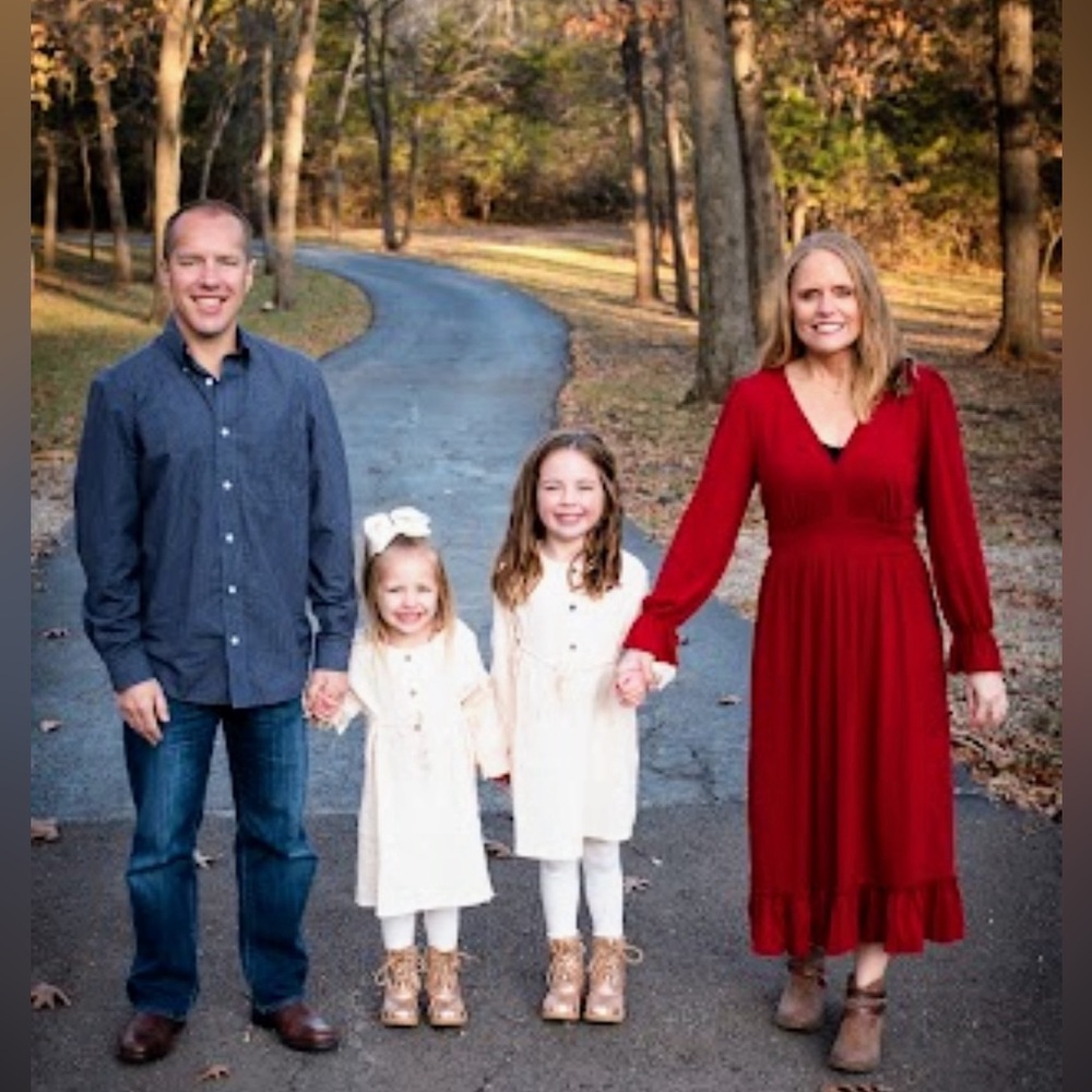 Women's Long Sleeve Midi Dress in Wine Red - Picture 12 of 12
